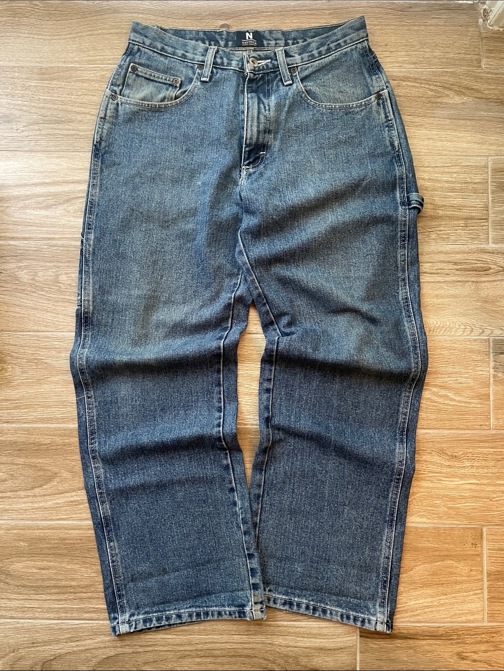 Nautica Men's Relaxed Jeans - Blue Denim